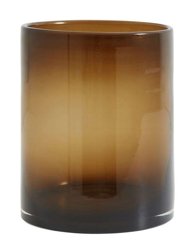 NORDAL - LYKT/VASE BRUN GLASS