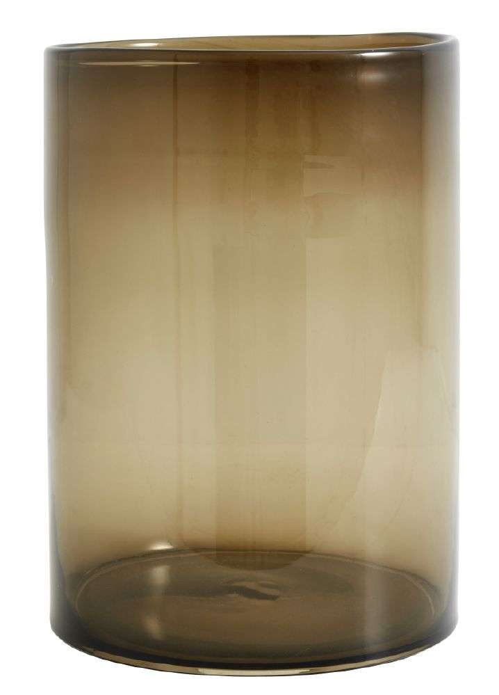 NORDAL - VASE/LYKT BRUN GLASS