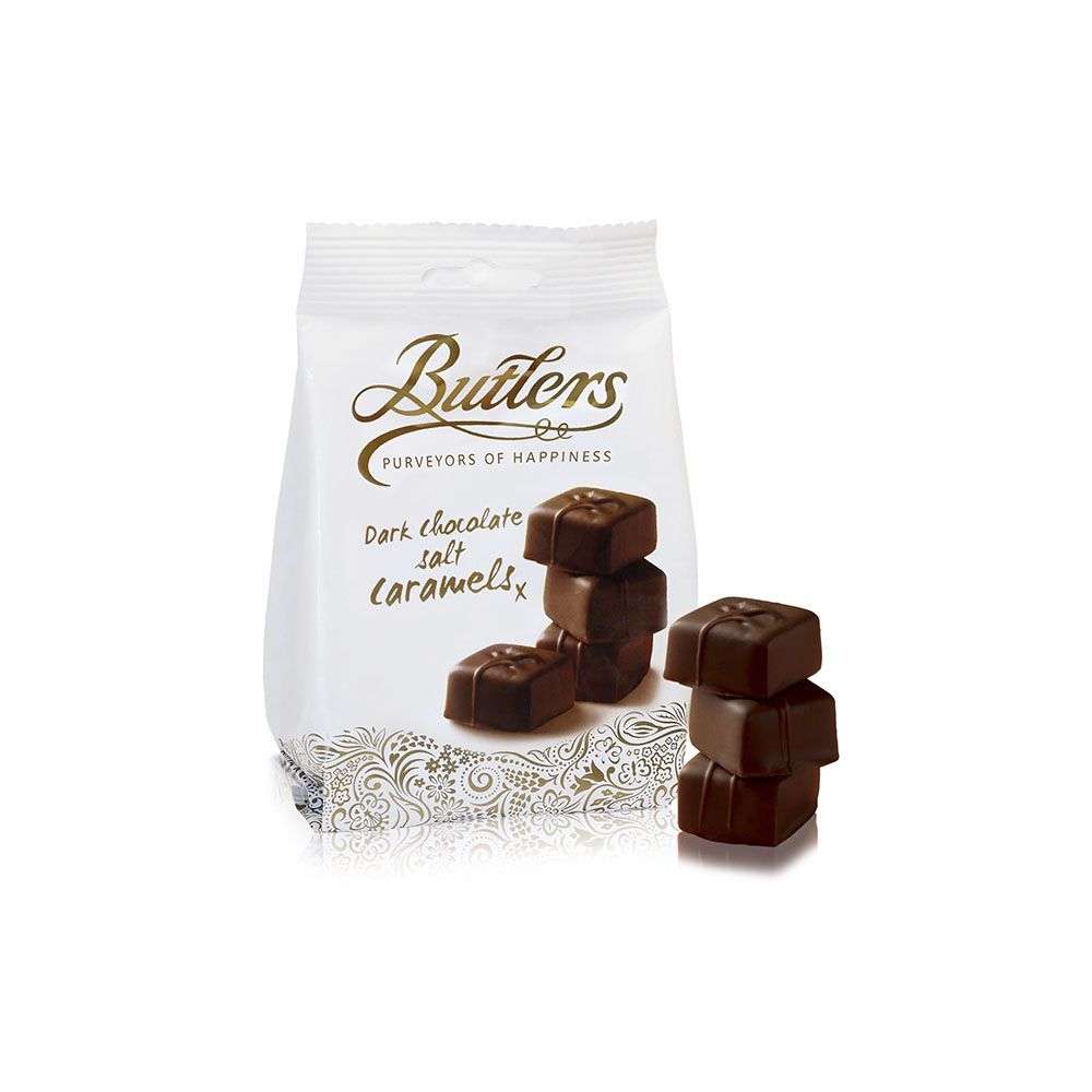 BUTLERS - DARK CHOCOLATE SALT CARAMELS - 125gr