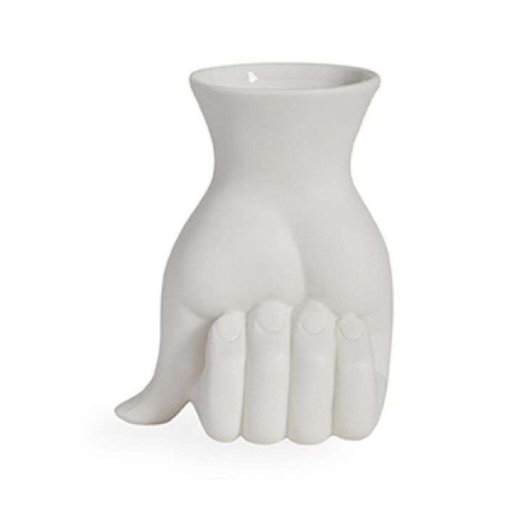 JONATHAN ADLER - MARCEL VASE - Hvit H: 15 cm