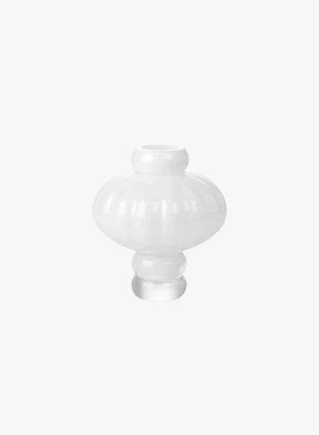 LOUISE ROE - BALLOON VASE 02 - Opal White Ø17,5 H2