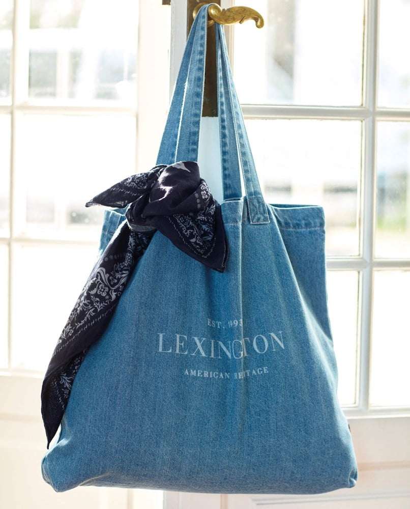 LEXINGTON - LENOX VESKE, LYS DENIM