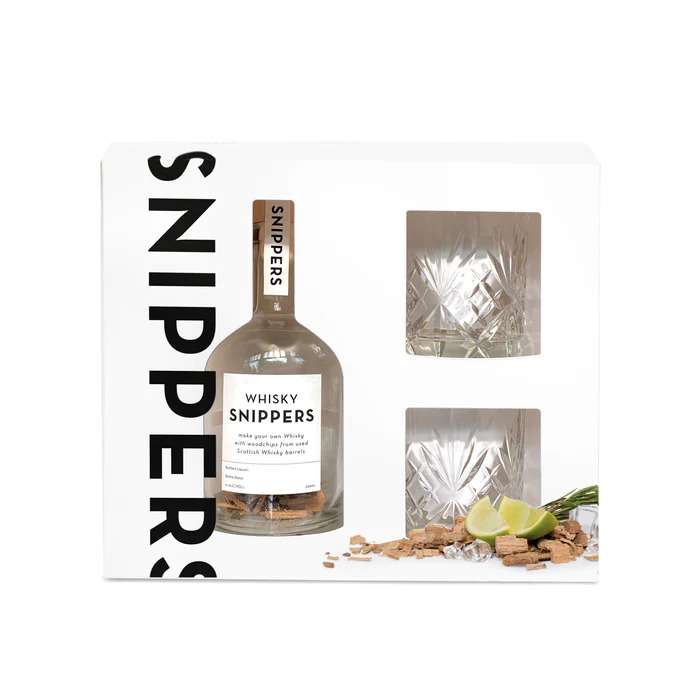 SNIPPERS - GAVEESKE WHISKY OG GLASS