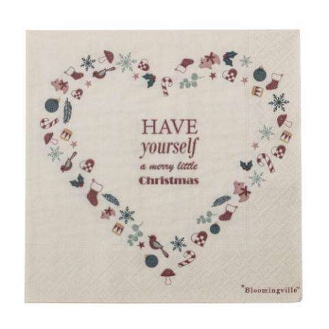 Bloomingville - Paia Napkin, Red, FSC® Mix, Paper